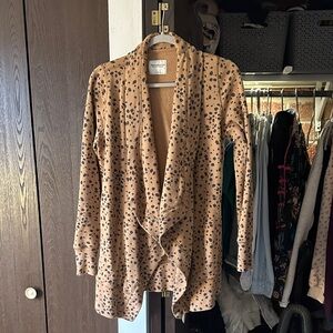 Tan Leopard Print Cardigan